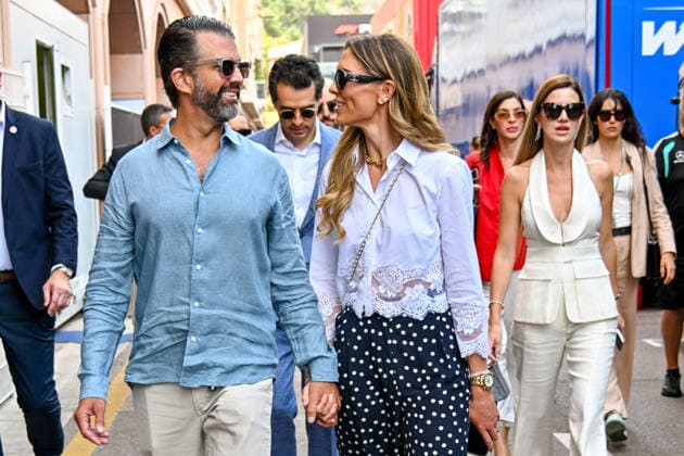 Donald Trump Jr and his wife Bettina Anderson in the paddocks of the Formula 1 Louis Vuitton Grand Prix of Monaco 2026, in Monte Carlo, Monaco, on June 7, 2026 Bruno Bebert Bestimage Donald Trump Jr and his wife Bettina Anderson in the paddocks of the Formula 1 Louis Vuitton Grand Prix of Monaco 2026, in Monte Carlo, Monaco, on June 7, 2026 Monte Carlo Monaco  Copyright: xBrunoxBebertx xBestimagexBrunoxBebertx xBestimagex