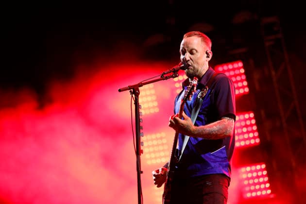 Sänger Michael Poulsen von der Band Volbeat bei Rock am Ring (RaR) 2026. Rock am Ring ist ein von Marek Lieberberg gegründetes Musikfestival, das traditionell auf dem Nürburgring in der Nähe der Stadt Adenau in der Eifel stattfindet. Es gilt als das traditionsreichste Rockfestival Deutschlands. Nürburg, 06.06.2026 Rheinland-Pfalz Deutschland *** Singer Michael Poulsen from the band Volbeat at Rock am Ring RaR 2026 Rock am Ring is a music festival founded by Marek Lieberberg, which traditionally takes place at the Nürburgring near the town of Adenau in the Eifel region It is considered the most traditional rock festival in Germany Nürburg, 06 06 2026 Rhineland-Palatinate Germany Copyright: xChristophxHardtx