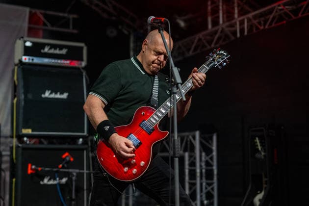 SBÄM Fest; 2026 Im Bild die Band COCK SPARRER auf dem SBÄM Rockfest 2026 Gitarrist Daryl SMITH *** SBÄM Fest 2026 In the picture the band COCK SPARRER at the SBÄM Rockfest 2026 guitarist Daryl SMITH Copyright: xBEAUTIFULxSPORTS Goldbergx