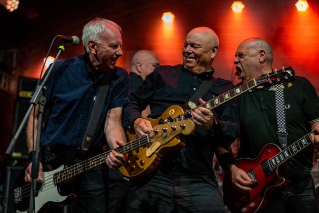 SBÄM Fest; 2026 Im Bild die Band COCK SPARRER auf dem SBÄM Rockfest 2026 v. l. Bassist Steve BURGESS, Gitarrist Mick BEAUFOY und Gitarrist Daryl SMITH *** SBÄM Fest 2026 In the picture the band COCK SPARRER at the SBÄM Rockfest 2026 from left bassist Steve BURGESS, guitarist Mick BEAUFOY and guitarist Daryl SMITH Copyright: xBEAUTIFULxSPORTS Goldbergx