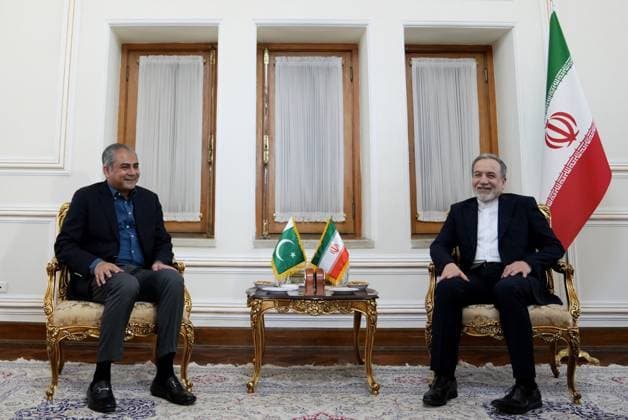 Abbas Araghchi - Mohsin Naqvi meeting in Tehran TEHRAN, IRAN - JUNE 07: (----EDITORIAL USE ONLY - MANDATORY CREDIT - IRANIAN FOREIGN MINISTRY HANDOUT - NO MARKETING NO ADVERTISING CAMPAIGNS - DISTRIBUTED AS A SERVICE TO CLIENTS----) Iranian Foreign Minister Abbas Araghchi meets with Pakistani Interior Minister Mohsin Naqvi in Tehran, Iran on June 07, 2026. Iranian Foreign Ministry Handout Anadolu Tehran Iran. Editorial use only. Please get in touch for any other usage.  Copyright: x2026xAnadoluxIranianxForeignxMinistryx xHandoutx