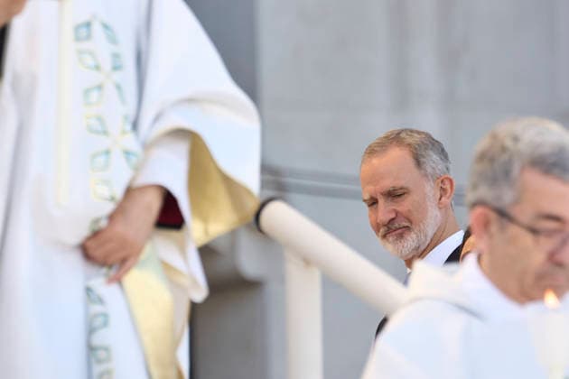 Pope Leo XIV presides at Holy Mass and a Eucharistic procession for Corpus Christi Day in Madrid King Felipe VI attends the Mass for the feast of Corpus Christi presided over by Pope Leo XIV, in the Plaza de Cibeles, in the Plaza de Cibeles, on June 7, 2026, in Madrid Spain Pope Leo XIV officiates the Solemnity of Corpus Christi in Madrid with a Mass and subsequent Eucharistic procession in the surroundings of the capital The ceremony brings together high civil and religious authorities, as well as numerous faithful who follow the route of the Blessed Sacrament King Felipe VI, Queen Letizia, Princess Leonor and Infanta Sofia attend the event 07 JUNE 2026 PAPAL VISIT Jesús Hellí Madrid Madrid Spain  Copyright: xJesusxHellin EuropaxPress Poolx 7578822