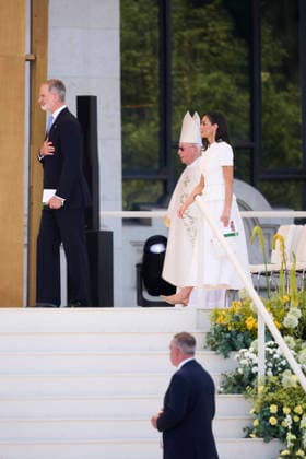 Spanish Royals attends Corpus Christi Holy Mass with the Pope Leo XIV King Felipe VI of Spain, Queen Letizia of Spain attends Corpus Christi Holy Mass with the Pope Leo XIV at Plaza de Cibeles on June 7, 2026 in Madrid, Spain Photo by IMAGO MPG Madrid Plaza de Cibeles Madrid Spain  Copyright: xMPGx
