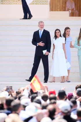 Spanish Royals attends Corpus Christi Holy Mass with the Pope Leo XIV King Felipe VI of Spain, Queen Letizia of Spain, Crown Princess Leonor, Princess Sofia attends Corpus Christi Holy Mass with the Pope Leo XIV at Plaza de Cibeles on June 7, 2026 in Madrid, Spain Photo by IMAGO MPG Madrid Plaza de Cibeles Madrid Spain  Copyright: xMPGx