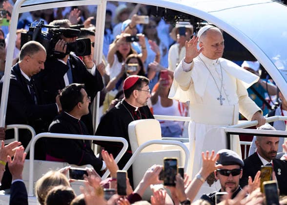 June 7, 2026, Madrid, Madrid, Spain: Pope Leo XIV (Papa Leon XVI, Robert Francis Prevost) attends Corpus Christi Holy Mass at Plaza de Cibeles on June 7, 2026 in Madrid, Spain Madrid Spain  - ZUMAg15_ 20260607_zaf_g15_001 Copyright: xJackxAbuinx
