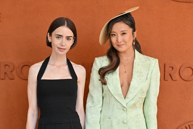 2026 French Open - Lily Collins At The Village Lily Collins posing at the village during Day Fifteen of the 2026 French Open on June 07, 2026 in Paris, France. Photo by Laurent Zabulon ABACAPRESS.COM Paris France  Copyright: xZabulonxLaurent ABACAx