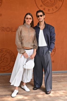 2026 French Open - Celebs At The Village Natasha Andrews and Pierre Niney posing at the village during Day Fifteen of the 2026 French Open on June 07, 2026 in Paris, France. Photo by Laurent Zabulon Paris France  Copyright: xZabulonxLaurent ABACAx