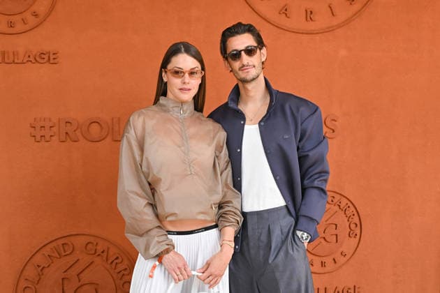 2026 French Open - Celebs At The Village Natasha Andrews and Pierre Niney posing at the village during Day Fifteen of the 2026 French Open on June 07, 2026 in Paris, France. Photo by Laurent Zabulon Paris France  Copyright: xZabulonxLaurent ABACAx