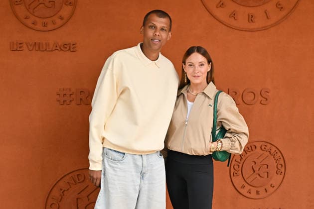 2026 French Open - Celebs At The Village Stromae and Coralie Barbier posing at the village during Day Fifteen of the 2026 French Open on June 07, 2026 in Paris, France. Photo by Laurent Zabulon Paris France  Copyright: xZabulonxLaurent ABACAx