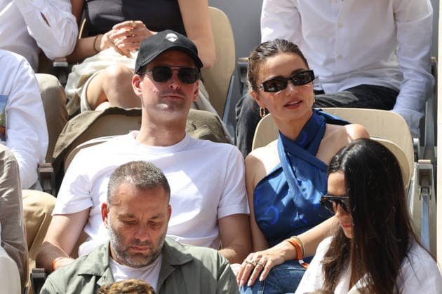 2026 French Open - Evan Spiegel And Miranda Kerr In The Stands Evan Spiegel And Miranda Kerr in the stands during Day Fifteen of the 2026 French Open on June 07, 2026 in Paris, France. Photo by Nasser Berzane ABACAPRESS.COM Paris France  Copyright: xBerzanexNasser ABACAx