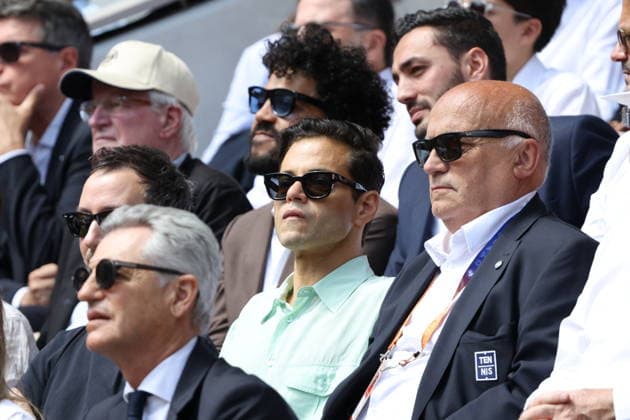 2026 French Open - Rami Malek In The Stands Rami Malek in the stands during Day Fifteen of the 2026 French Open on June 07, 2026 in Paris, France. Photo by Nasser Berzane ABACAPRESS.COM Paris France  Copyright: xBerzanexNasser ABACAx