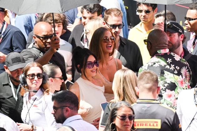 IPA85438742 - Monte Carlo, Formula 1 Monaco Grand Prix - Celebrities watch the race In the photo: Khloe Kardashian And Kim Kardashian  Copyright: xManuelexMangiarottix xManuelexMangiarottix 85438742