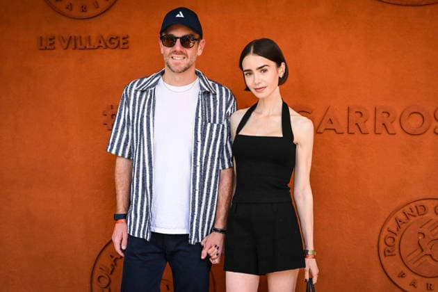 June 7, 2026, Paris, France, France: Charlie McDowell and Lily Collins during the Roland-Garros 2026, French Open 2026, Grand Slam tennis tournament at Roland-Garros Stadium on June 07, 2026 in Paris, France. Paris France - ZUMAm308 20260607_zsp_m308_008 Copyright: xMatthieuxMirvillex