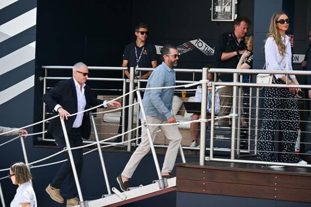 IPA85439848 - Monte Carlo, Formula 1 Monaco Grand Prix - Celebrities watch the race Pictured: Bettina Anderson and Donald Trump Jr.  Copyright: xManuelexMangiarottix xManuelexMangiarottix 85439848