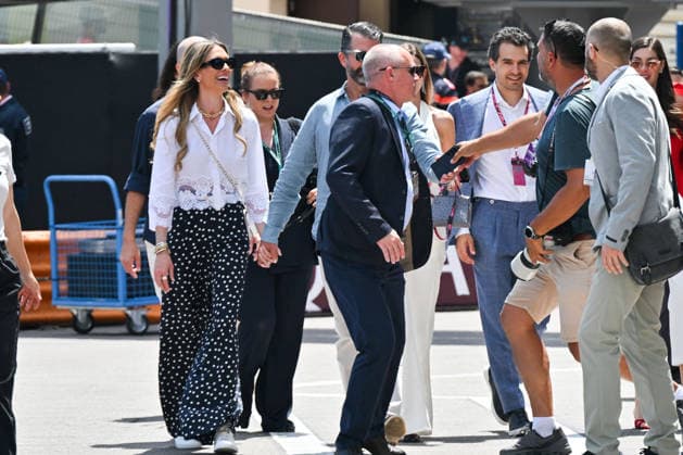 IPA85439851 - Monte Carlo, Formula 1 Monaco Grand Prix - Celebrities watch the race Pictured: Bettina Anderson and Donald Trump Jr.  Copyright: xManuelexMangiarottix xManuelexMangiarottix 85439851
