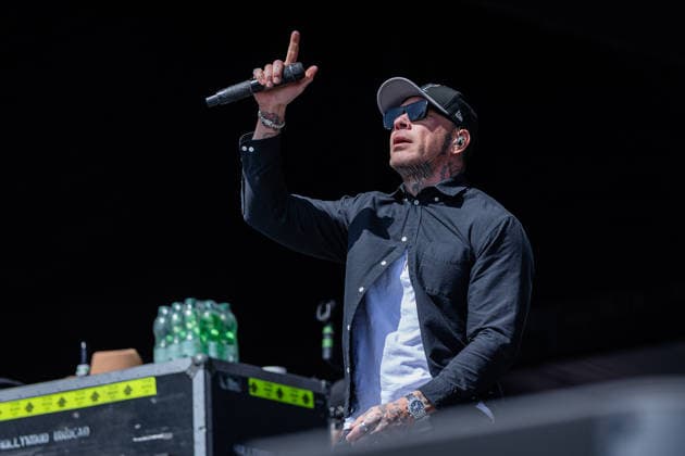 Rock am Ring 2026, Tag 3, 7.6.2026 Die kalifornische Rap-Rock-NuMetal-Band Hollywood Undead auf der Utopia Stage -- Mit dem Traditionsfestival Rock am Ring am Nürburgring in der Eifel startet in Deutschland die Festival-Saison. Rock am Ring findet in diesem Jahr vom 5. bis 7. Juni statt. Rund 80 Bands und Künstler stehen auf einer der drei großen Bühnen. Nürburg Nürburgring Rheinland-Pfalz Deutschland *** Rock am Ring 2026, Day 3, 7 6 2026 Californian rap rock NuMetal band Hollywood Undead on the Utopia Stage The traditional Rock am Ring festival at the Nürburgring in the Eifel region kicks off the festival season in Germany Rock am Ring will take place this year from 5 to 7 June Around 80 bands and artists will perform on one of the Copyright: xSebastianxDerixx