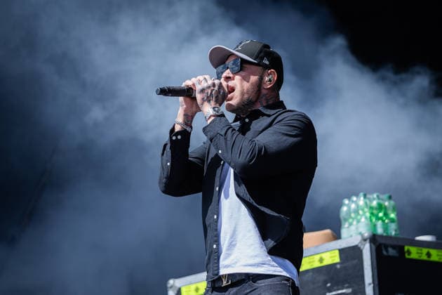 Rock am Ring 2026, Tag 3, 7.6.2026 Die kalifornische Rap-Rock-NuMetal-Band Hollywood Undead auf der Utopia Stage -- Mit dem Traditionsfestival Rock am Ring am Nürburgring in der Eifel startet in Deutschland die Festival-Saison. Rock am Ring findet in diesem Jahr vom 5. bis 7. Juni statt. Rund 80 Bands und Künstler stehen auf einer der drei großen Bühnen. Nürburg Nürburgring Rheinland-Pfalz Deutschland *** Rock am Ring 2026, Day 3, 7 6 2026 Californian rap rock NuMetal band Hollywood Undead on the Utopia Stage The traditional Rock am Ring festival at the Nürburgring in the Eifel region kicks off the festival season in Germany Rock am Ring will take place this year from 5 to 7 June Around 80 bands and artists will perform on one of the Copyright: xSebastianxDerixx