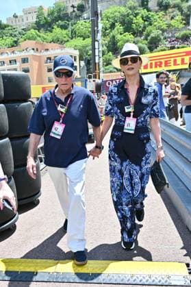 IPA85440135 - Monte Carlo, Formula 1 Monaco Grand Prix - Celebrities watch the race - Michael Douglas and Catherine Zeta-Jones Pictured.  Copyright: xManuelexMangiarottix xManuelexMangiarottix 85440135