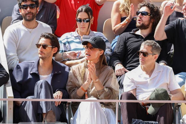 2026 French Open - Pierre Niney and Natasha Andrews In The Stands Pierre Niney and Natasha Andrews, Guillaume Canet in the stands during Day Fifteen of the 2026 French Open on June 07, 2026 in Paris, France. Photo by Nasser Berzane ABACAPRESS.COM Paris France  Copyright: xBerzanexNasser ABACAx