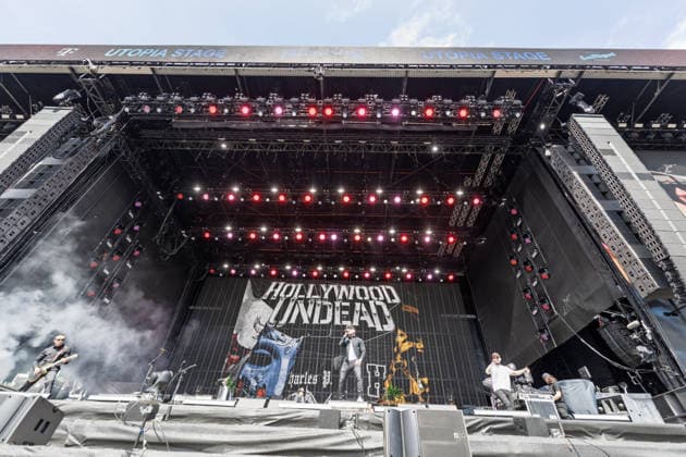 Rock am Ring 2026 - Hollywood Undead - 07.06.26 Hollywood Undead auf der Utopia Stage - Letzter Festivaltag am Sonntag, 07.06.2026, bei Rock am Ring 2026 am Nürburgring in der Eifel. Das dreitägige Musikfestival endet am selben Tag; die nächste Ausgabe ist vom 04. bis 06.06.2027 geplant. Nürburg Nürburgring Rheinland-Pfalz Deutschland *** Rock am Ring 2026 Hollywood Undead 07 06 26 Hollywood Undead on the Utopia Stage Last festival day on Sunday, 07 06 2026, at Rock am Ring 2026 at the Nürburgring in the Eifel The three-day music festival ends on the same day the next edition is planned from 04 to 06 06 2027 Nürburg Nürburgring Rhineland-Palatinate Germany Copyright: xMarcxJohnx
