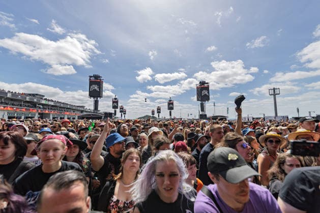 Rock am Ring 2026 - Hollywood Undead - 07.06.26 Hollywood Undead auf der Utopia Stage - Letzter Festivaltag am Sonntag, 07.06.2026, bei Rock am Ring 2026 am Nürburgring in der Eifel. Das dreitägige Musikfestival endet am selben Tag; die nächste Ausgabe ist vom 04. bis 06.06.2027 geplant. Nürburg Nürburgring Rheinland-Pfalz Deutschland *** Rock am Ring 2026 Hollywood Undead 07 06 26 Hollywood Undead on the Utopia Stage Last festival day on Sunday, 07 06 2026, at Rock am Ring 2026 at the Nürburgring in the Eifel The three-day music festival ends on the same day the next edition is planned from 04 to 06 06 2027 Nürburg Nürburgring Rhineland-Palatinate Germany Copyright: xMarcxJohnx
