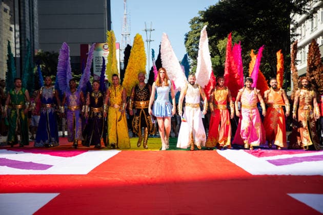 SaO PAULO, SP - 07.06.2026: 30 PARADA DO ORGULHO LGBT - The 30th Sao Paulo LGBT+ Pride Parade takes place throughout this Sunday (07) with gathering in front of MASP and route passing through Avenida Paulista and Rua Augusta. In an election year, the event adopts the theme "The street calls. The ballot box confirms", in reference to the legitimization of the community& 39;s struggles through the political vote. x2957657x  RodileixMorais
