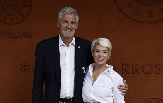 Gilles Moretton and his wife Christine during the 2026 French Open at Roland Garros in Paris, France, on June 7, 2026 Jacovides Moreau Bestimage Celebs attending the village photocall during the 2026 French Open at Roland Garros in Paris, France, on June 7, 2026 Paris France  Copyright: xJACOVIDES-MOREAUx xBESTIMAGExJACOVIDES-MOREAUx xBESTIMAGEx