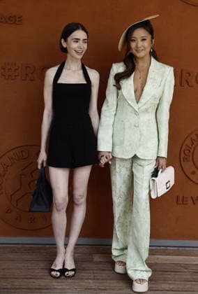Lily Collins and Ashley Park attending the 2026 French Open at Roland Garros in Paris, France, on June 7, 2026 Jacovides Moreau Bestimage Celebs attending the village photocall during the 2026 French Open at Roland Garros in Paris, France, on June 7, 2026 Paris France  Copyright: xJACOVIDES-MOREAUx xBESTIMAGExJACOVIDES-MOREAUx xBESTIMAGEx