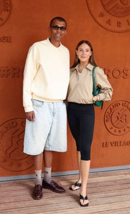 Roland Garros 2026 - Village jour 14 Stromae et Coralie Barbier CÃ lÃ britÃ s au Village de Roland Garros pendant l Open de France Ã Paris le, 7 juin 2026.  Copyright: xDidierxFereyx