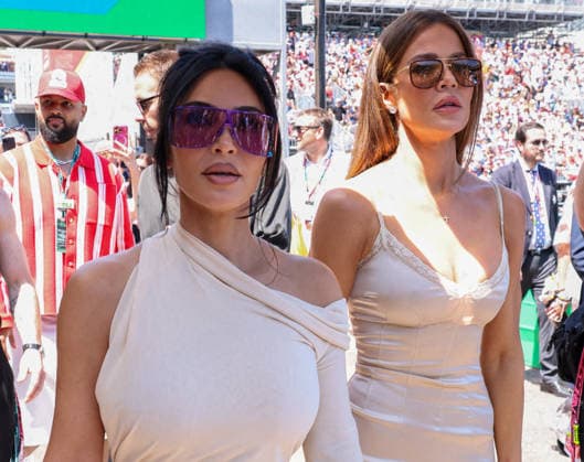 F1 Louis Vuitton Grand Prix de Monaco - Kim and Khloe Kardashian Kim Kardashian, Paddock Guest and Lewis Hamilton of Scuderia Ferrari HP girlfriend and Khloe Kardashian, Paddock Guest, on Sunday during the 2026 Formula 1 Louis Vuitton Monaco Grand Prix at the Monaco Street Circuit on June 7, 2026. Photo by JC Vinaj ABACAPRESS.COM Monaco  Copyright: xVinajxJean-Charles ABACAx