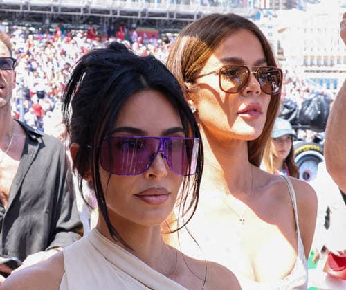 F1 Louis Vuitton Grand Prix de Monaco - Kim and Khloe Kardashian Kim Kardashian, Paddock Guest and Lewis Hamilton of Scuderia Ferrari HP girlfriend and Khloe Kardashian, Paddock Guest, on Sunday during the 2026 Formula 1 Louis Vuitton Monaco Grand Prix at the Monaco Street Circuit on June 7, 2026. Photo by JC Vinaj ABACAPRESS.COM Monaco  Copyright: xVinajxJean-Charles ABACAx