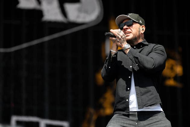 Mitglieder während des Auftritts der US-amerikanischen Rap-Rock-Band Hollywood Undead im Rahmen des Festivals Rock am Ring 2026 am Nürburgring. Nürburg Rock am Ring Rheinland-Pfalz Germany *** Members during the performance of the US rap rock band Hollywood Undead as part of the Rock am Ring 2026 festival at the Nürburgring Nürburg Rock am Ring Rheinland Pfalz Germany