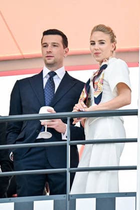 Jordan Bardella with his companion Princess Maria Carolina of Bourbon Two Sicilies in the stands attend the Formula 1 Louis Vuitton Grand Prix de Monaco 2026 on June 07, 2026 in Monte Carlo, Monaco Bruno Bebert Bestimage Jordan Bardella and Princess Maria Carolina of Bourbon Two Sicilies attend the F1 Grand Prix of Monaco at Circuit de Monaco on June 07, 2026 in Monte Carlo, Monaco Monte Carlo Monaco  Copyright: xBrunoxBebertx xBestimagexBrunoxBebertx xBestimagex