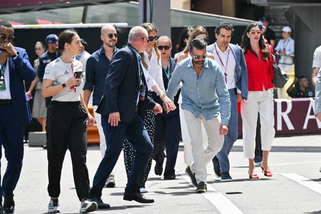 Formula 1 Grand Prix de Monaco 2026 - Donald Trump Jr Bettina Anderson and Donald Trump Jr during the Formula 1 Monaco Grand Prix in Monte Carlo, Monaco on June 7, 2026, as the race takes place on the iconic street circuit. Photo by Manuele Mangiarotti IPA ABACAPRESS.COM Monaco Monaco  Copyright: xMangiarottixManuele IPA ABACAx