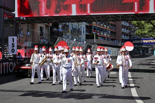 Fanfare Des Carabiniers De Monaco dans les paddocks du Formula 1 Louis Vuitton Grand Prix de Monaco 2026, à Monte Carlo, Monaco, le 7 juin, 2026 Bruno Bebert Bestimage Celebs in the paddocks of the Formula 1 Louis Vuitton Grand Prix of Monaco 2026, in Monte Carlo, Monaco, on June 7, 2026 Monaco Monaco  Copyright: xBrunoxBebertx xBestimagexBrunoxBebertx xBestimagex