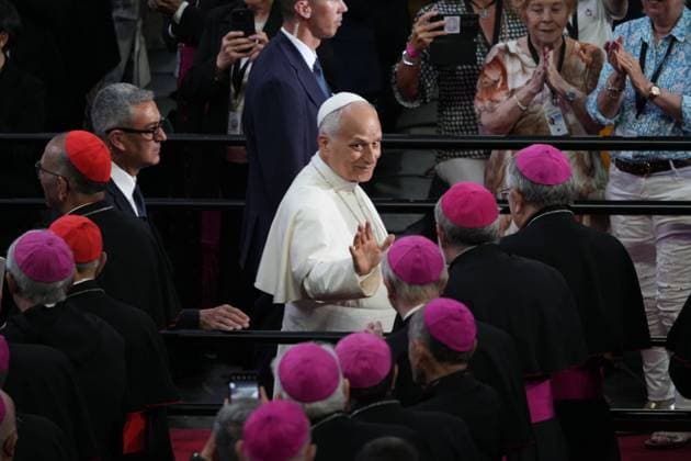 Pope Leo XIII meets with the world of culture and sport at the Movistar Arena in Madrid, June 7, 2026 Cordon Press 