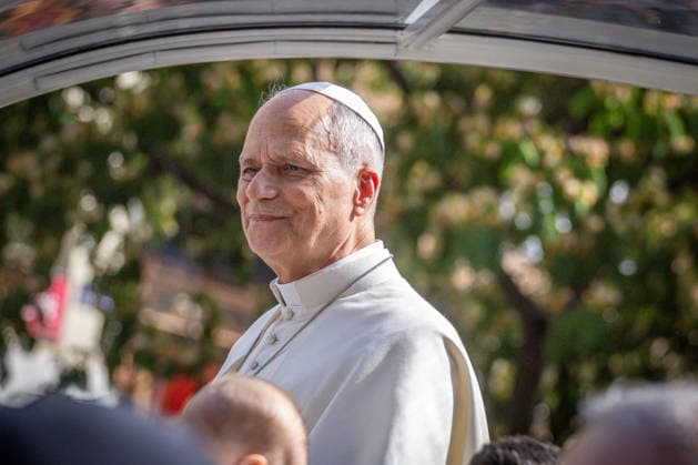 June 7, 2026, Madrid, Spain: Pope Leo XIV rides in the popemobile en route to Movistar Arena in Madrid Madrid Spain  - ZUMAl194 20260607_zip_l194_009 Copyright: xMarekxLadzinskix