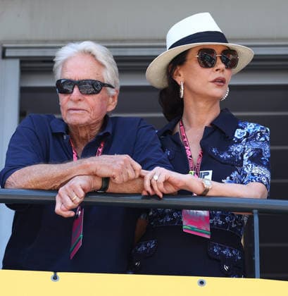 June 7, 2026, Monte-Carlo, Monaco: MICHAEL DOUGLAS and his wife CATHERINE ZETA-JONES attend the Formula 1 Louis Vuitton Grand Prix de Monaco 2026. Monte-Carlo Monaco  - ZUMAc179 20260607_zep_c179_006 Copyright: xMickaelxChavetx