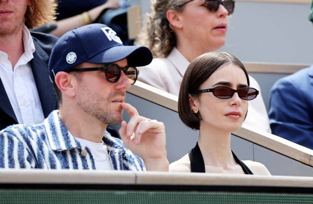 Lily Collins with husband Charlie McDowell Celebrities in the stands at the mens final of the French Open at Roland Garros 2026 on June 7, 2026 Jacovides Moreau Bestimage Celebrities in the stands at the mens final of the French Open at Roland Garros 2026 on June 7, 2026 Paris France  Copyright: xJACOVIDES-MOREAUx xBESTIMAGExJACOVIDES-MOREAUx xBESTIMAGEx
