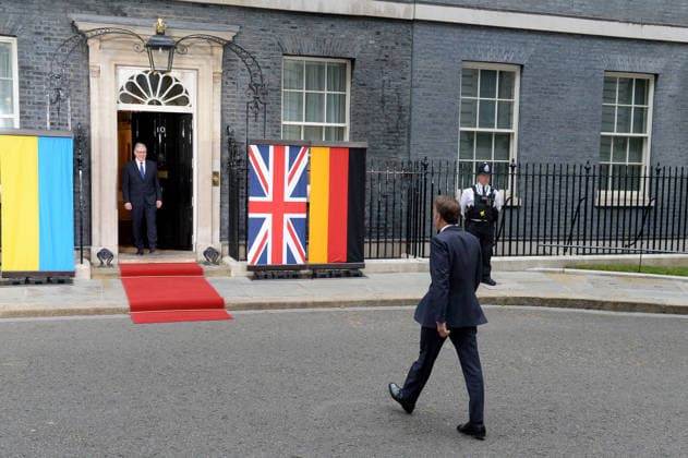 Politicians in London Emmanuel Macron President of France meets with Keir Starmer for a meeting to discuss ongoing support and solidarity for Ukraine London Westminster UK Copyright: xMartinxDaltonx Politicians_London_070626_MD_003