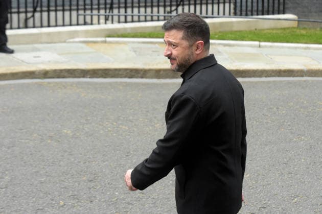Politicians in London Volodymyr Zelensky President of Ukraine meets with Keir Starmer for a meeting to discuss ongoing support and solidarity for Ukraine London Westminster UK Copyright: xMartinxDaltonx Politicians_London_070626_MD_026