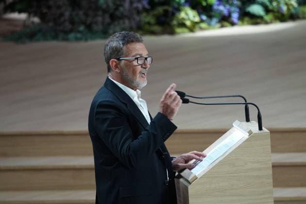 Antonio Banderas meets with the world of culture and sport at the Movistar Arena in Madrid, June 7, 2026 Cordon Press 
