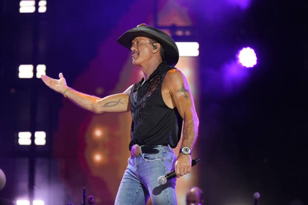Tim McGraw performs on day 3 of the 2026 CMA Fest in Nashville, Tennessee Featuring: Tim McGraw Where: Nashville, Tennessee, United States When: 07 Jun 2026 Credit: AdMedia MediaPunch INSTARimages EDITORIAL USE ONLY. NOT FOR USE BY NEWSPAPERS BASED IN THE UK. Copyright: xx instar55755908