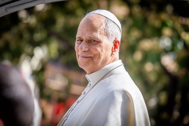 June 7, 2026, Madrid, Spain: Pope Leo XIV looks toward crowds of faithful during his motorcade through Madrid. Madrid Spain - ZUMAl194 20260607_zip_l194_014 Copyright: xMarekxLadzinskix