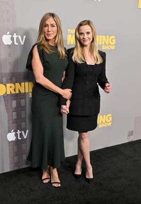 Apple TV™s ˜The Morning Show™ S4 Emmy FYC Jennifer Aniston and Reese Witherspoon arriving to Apple TV™s The Morning Show season 4 Emmy FYC held at the Directors Guild Theatre on June 7, 2026 in Los Angeles, CA. Los Angeles Directors Guild Theatre California USA Copyright: xLisaxOConnorx xAFF-USA.comx