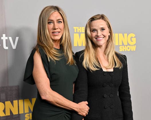 Apple TV™s ˜The Morning Show™ S4 Emmy FYC Jennifer Aniston and Reese Witherspoon arriving to Apple TV™s The Morning Show season 4 Emmy FYC held at the Directors Guild Theatre on June 7, 2026 in Los Angeles, CA. Los Angeles Directors Guild Theatre California USA Copyright: xLisaxOConnorx xAFF-USA.comx