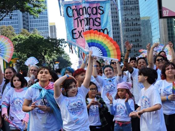 RECORD DATE NOT STATED 30th LGBT+ Pride Parade in Sao Paulo Sao Paulo (SP), 07 06 2026 Culture Shows Parades Movement of participants, children, activists, drag queens, transvestites and tourists on Avenida Paulista during the 30th Sao Paulo LGBT+ Pride Parade, held this Sunday (7). The event features shows by Gloria Groove, Pabllo Vittar, Melody and other artists who perform in defense of diversity, the rights of the LGBT+ population and political participation, with the gathering in front of MASP and a parade of floats along Avenida Paulista and Consolacao.(Foto: Leandro Chemalle Thenews2 imago images) 30th LGBT+ Pride Parade in Sao Paulo  Copyright: xLeandroxChemallex