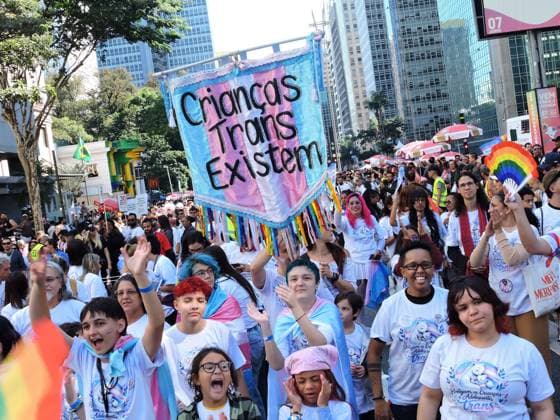 RECORD DATE NOT STATED 30th LGBT+ Pride Parade in Sao Paulo Sao Paulo (SP), 07 06 2026 Culture Shows Parades Movement of participants, children, activists, drag queens, transvestites and tourists on Avenida Paulista during the 30th Sao Paulo LGBT+ Pride Parade, held this Sunday (7). The event features shows by Gloria Groove, Pabllo Vittar, Melody and other artists who perform in defense of diversity, the rights of the LGBT+ population and political participation, with the gathering in front of MASP and a parade of floats along Avenida Paulista and Consolacao.(Foto: Leandro Chemalle Thenews2 imago images) 30th LGBT+ Pride Parade in Sao Paulo  Copyright: xLeandroxChemallex