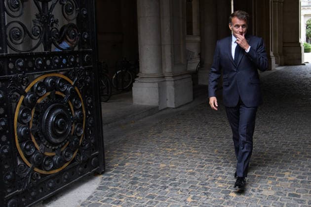 Quad-lateral Meeting On Ukraine at Downing Street, London, UK - 07 June 2026 French President Emmanuel Macron arrives for a Quadliateral meeting in Downing Street, London, England, UK on Sunday 7 June, 2026., Credit:Justin Ng Avalon UK, England, London, Downing Street  Copyright: xJustinxNgx xAvalonx 1108681167