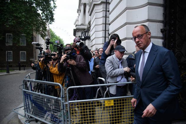Quad-lateral Meeting On Ukraine at Downing Street, London, UK - 07 June 2026 German Chancellor Frederich Merz arrives for a quadliateral meeting in Downing Street, London, England, UK on Sunday 7 June, 2026., Credit:Justin Ng Avalon UK, England, London, Downing Street  Copyright: xJustinxNgx xAvalonx 1108681261